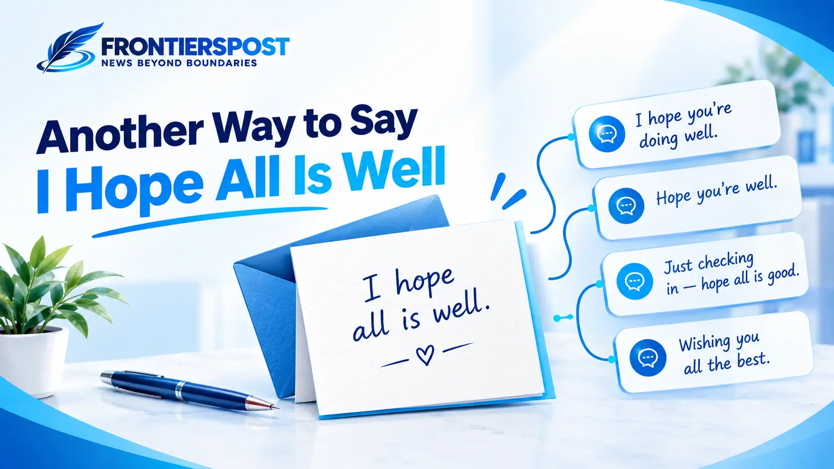 Another Way to Say I Hope All is Well