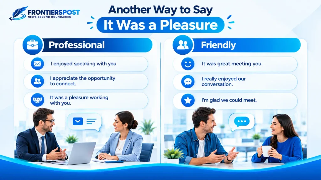 Professional and friendly alternatives to say it was a pleasure