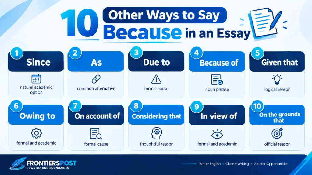Because vs because of grammar examples for essay writing