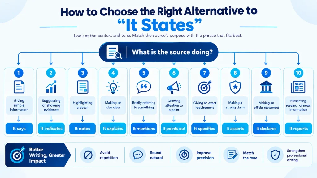 Guide to choosing the right alternative to it states by tone and context