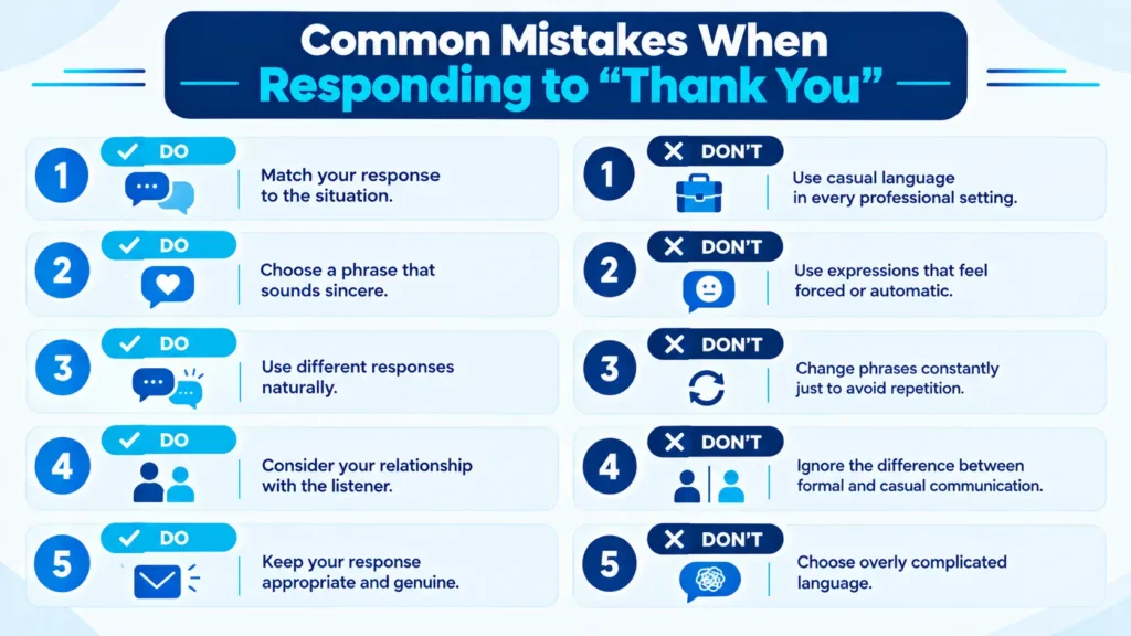 Do and don't tips for choosing alternatives to you're welcome