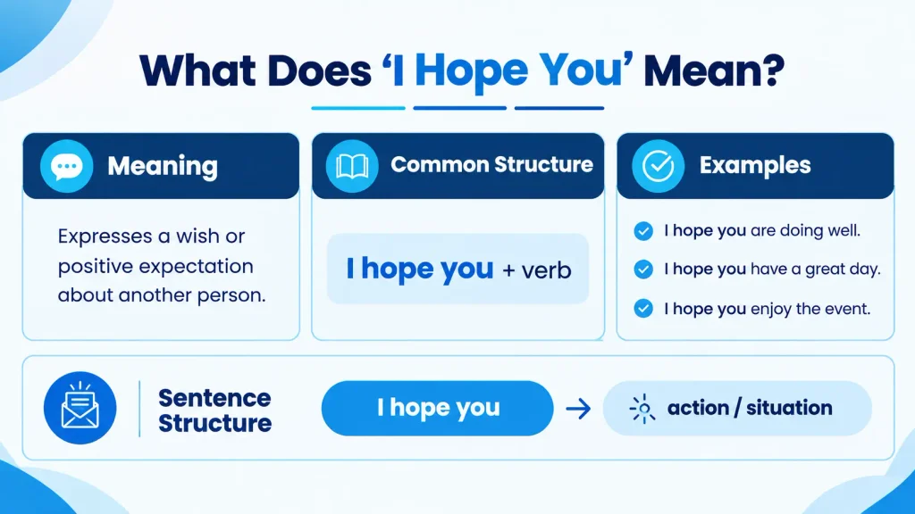 Meaning and examples of another way to say I hope you