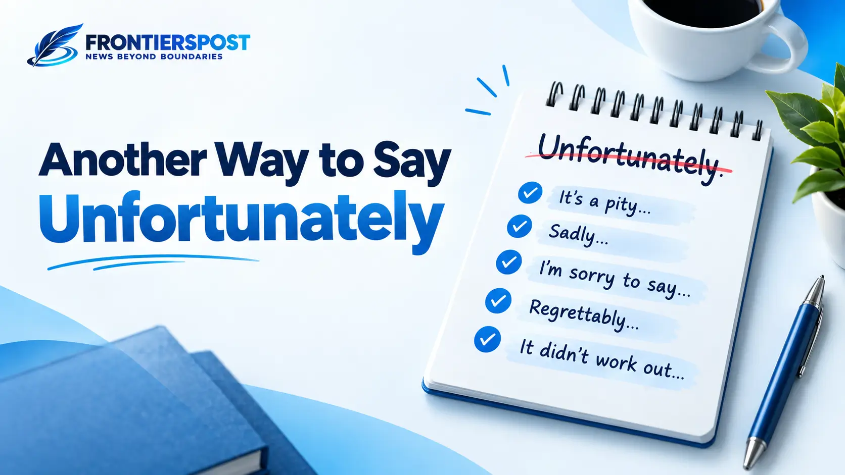 Another Way to Say Unfortunately