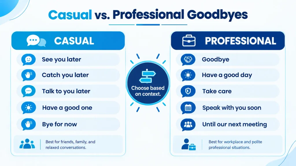 Why using different ways to say bye improves natural English communication
